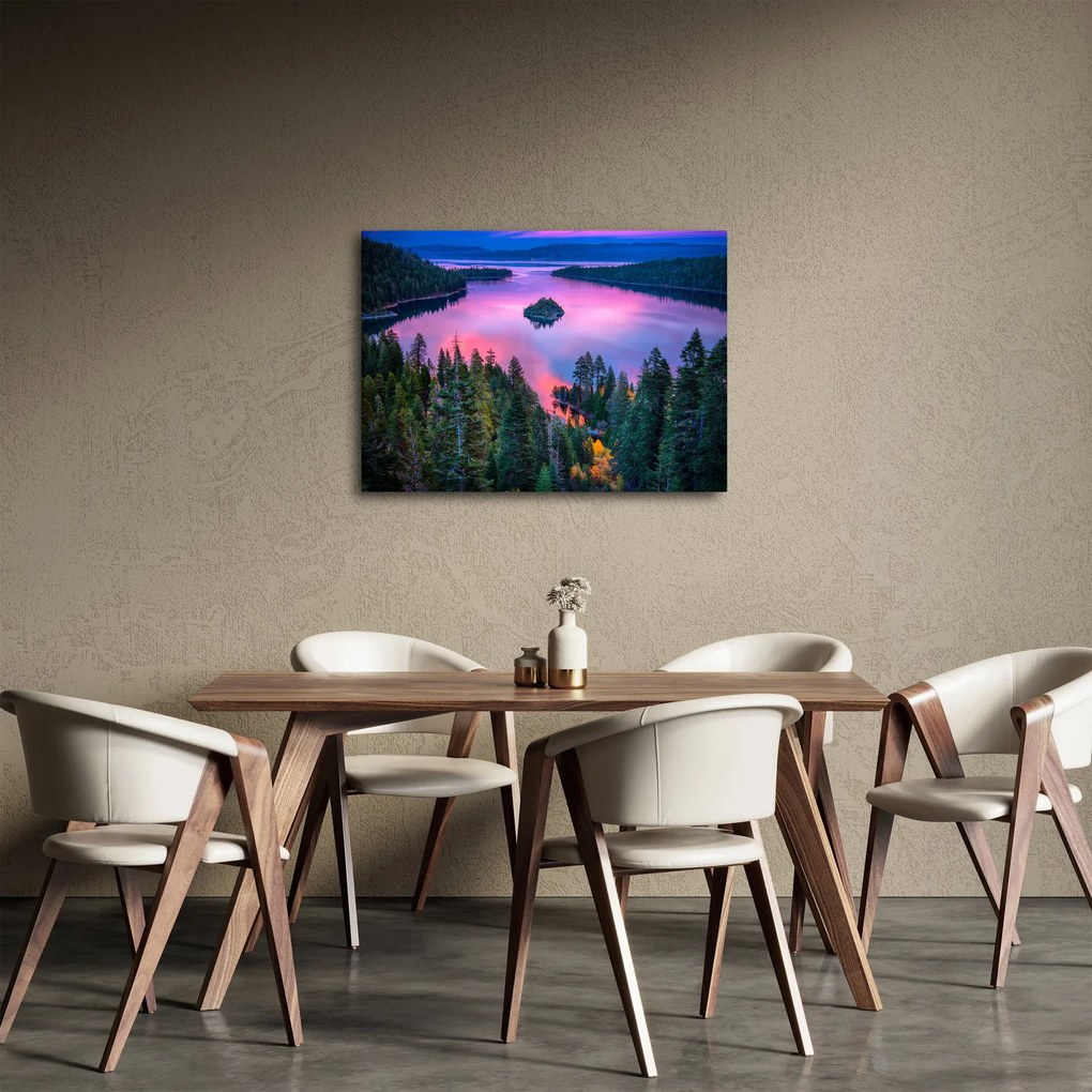 Tablou - Lacul Tahoe, Sierra Nevada, California, SUA (70x50 cm)