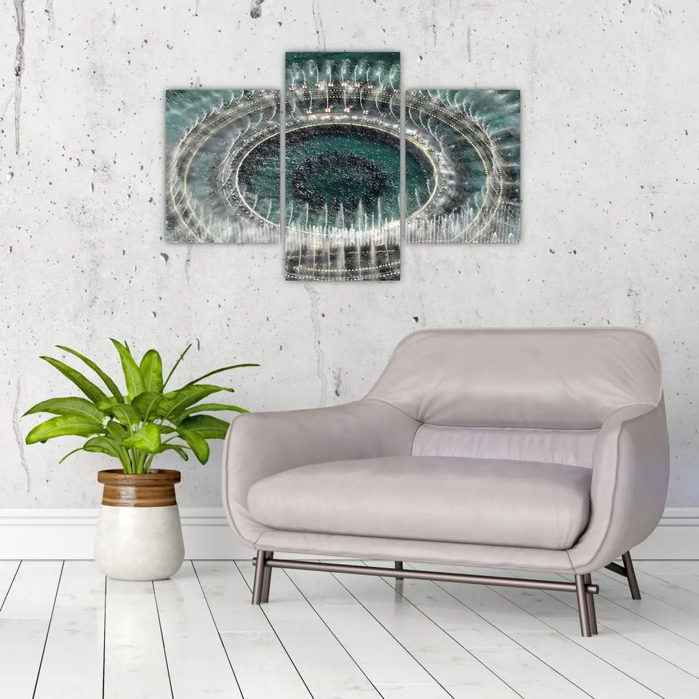 Tablou cu fântănă arteziană (90x60 cm)