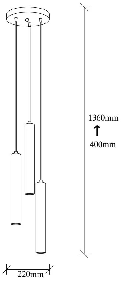 Lustră aurie ø 22 cm Tempo – Opviq lights