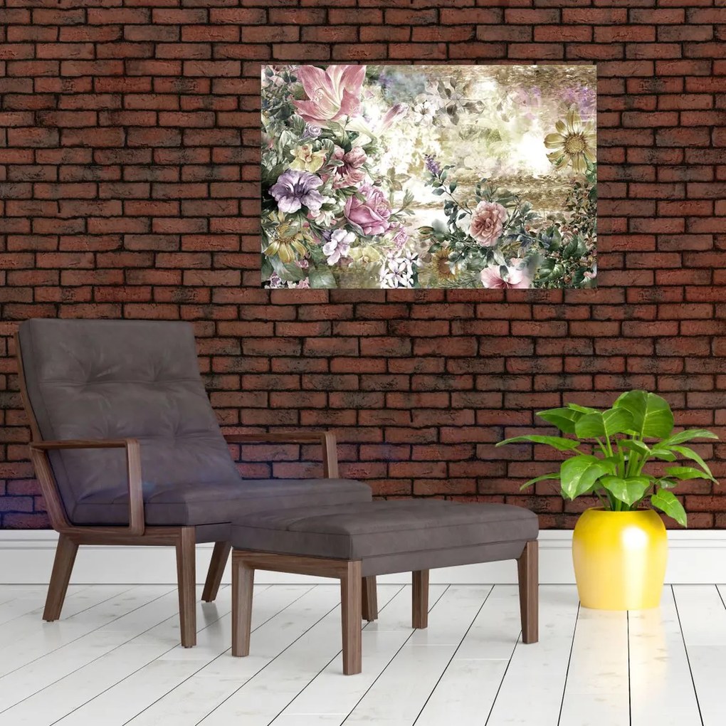 Tablou - Flori de design (90x60 cm)