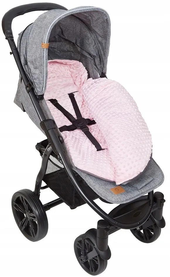 ShopJK SAC PENTRU CĂRUCIOR PRIMĂVARĂ/TOAMNĂ GRI - ROZ 017377