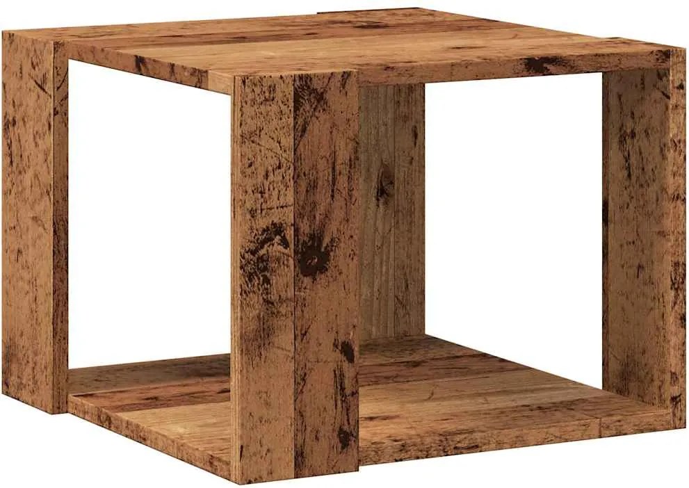 vidaXL Masă de cafea, lemn vechi, 40x40x30 cm, lemn compozit