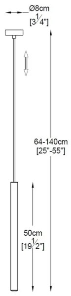 Lustră LED pe cablu LOYA LED/5W/230V Zuma Line P0461-01A-F7F7