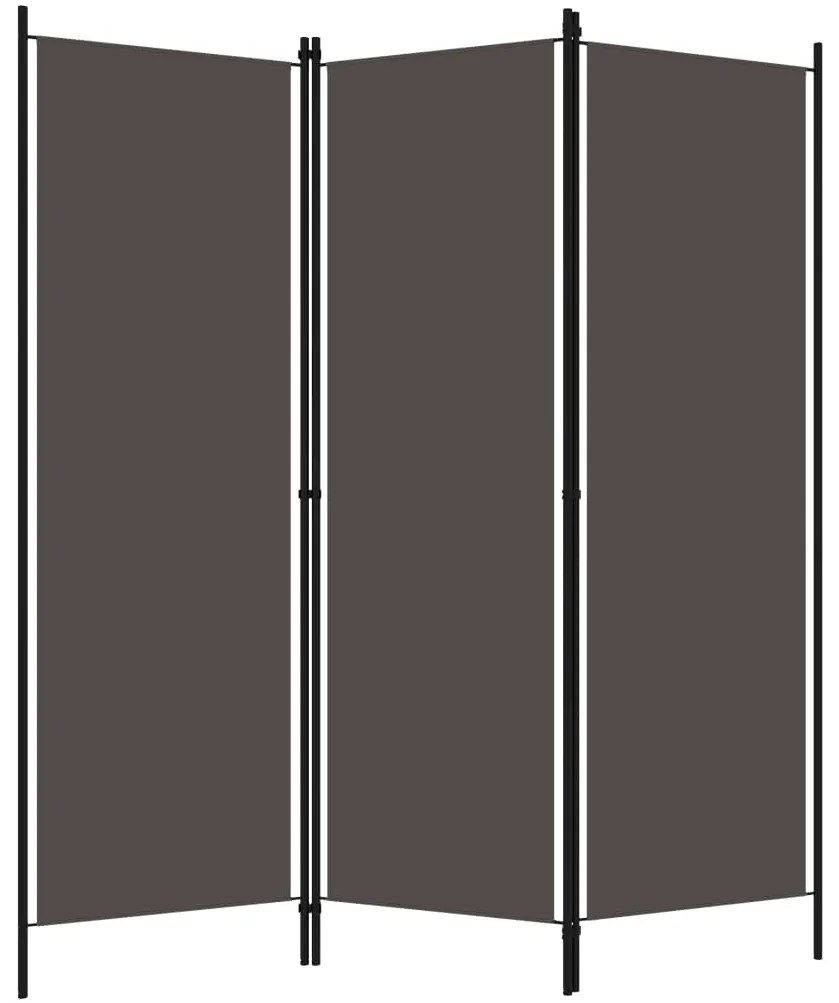 Paravan de camera cu 4 panouri, alb, 200 x 180 cm Paravan de camera cu 3 panouri, antracit, 150 x 180 cm
