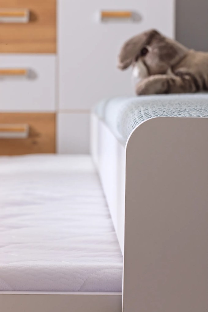 Sistem de rafturi Lavendon L8 (Stejar nash + alb lucios). Promo -6%. 1042038