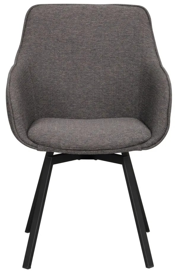 Set de scaune de sufragerie gri 2 buc. tapițat Alison – Rowico