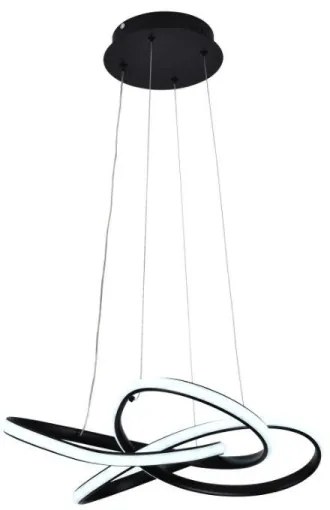 Lustră LED dimabilă pe cablu LED/40W/230V 3000-6500K negru + telecomandă