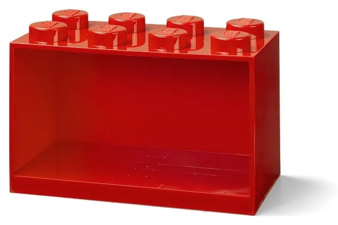 Raft de perete pentru copii LEGO® Brick 8, roșu