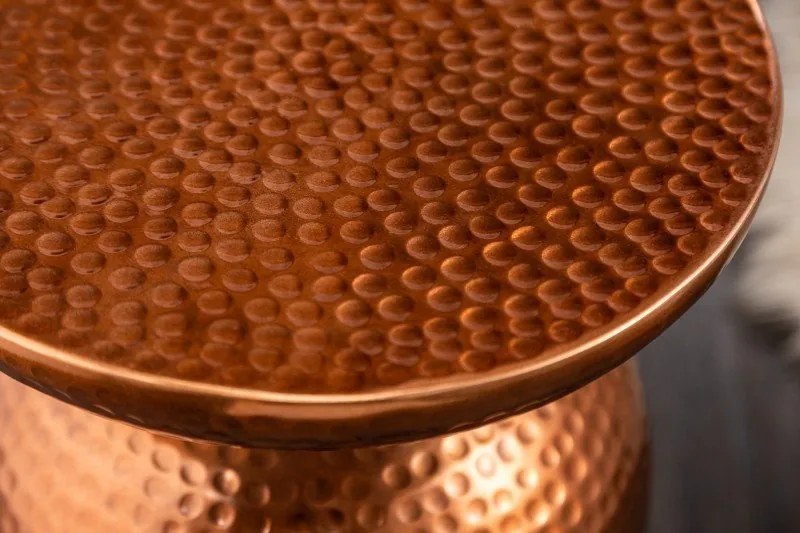 Masuta auxiliara design unicat Orient 36cm cupru