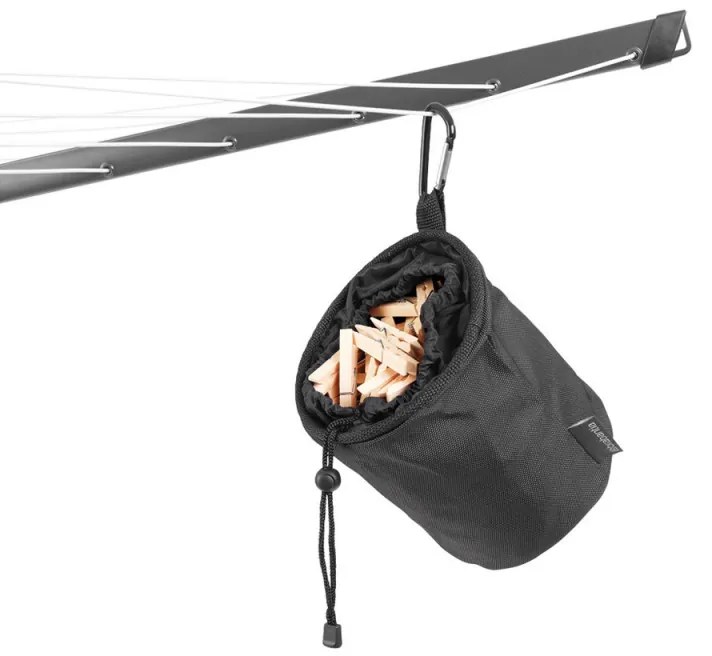 Uscator de rufe pentru exterior Brabantia Lift-O-Matic 1003467, 50 m, Inaltime reglabilă, Baza pentru betonare, Husa, Geanta clesti, Rezistent la coroziune, Negru