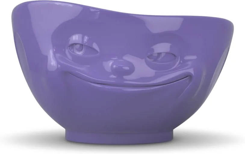 Bol porțelan, zâmbet 58products, mov