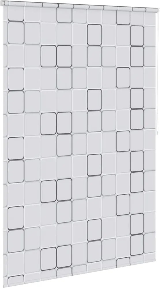 vidaXL Roletă perdea de duș 160x240 cm Model pătrate