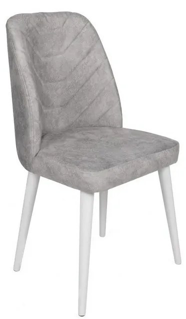Set de scaune de sufragerie Dallas Grey and White,2 buc.