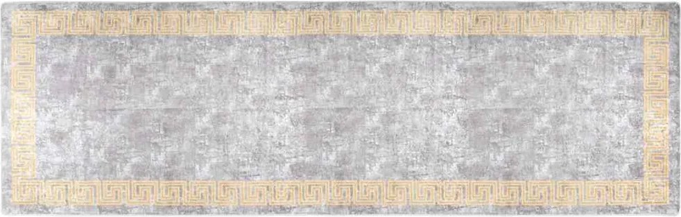 vidaXL Covor lavabil, gri, 80x300 cm