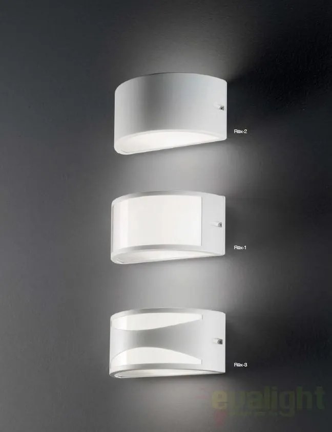 Aplica de perete exterior, IP44, REX-3 AP1 BIANCO 092430