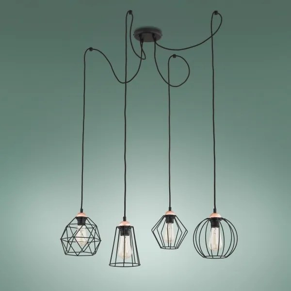 Lustră pe cablu GALAXY 4xE27/60W/230V