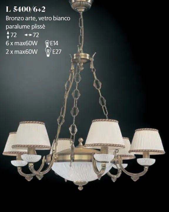 Candelabru din alama 6 brate design italian 5400