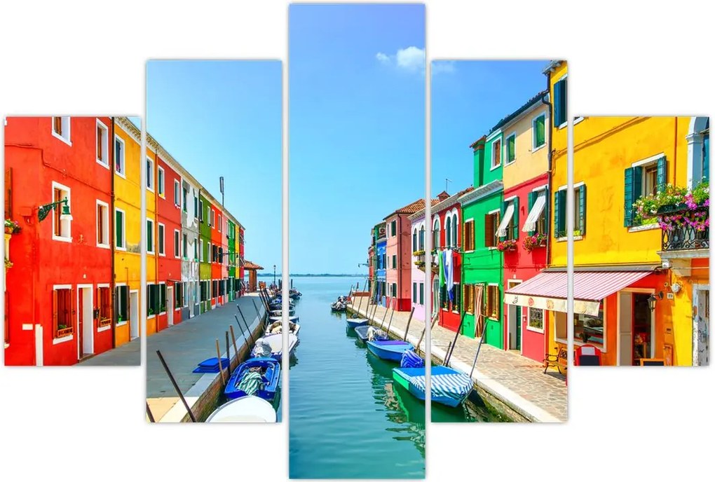 Tablou - Insula Burano, Veneția, Italia (150x105 cm)