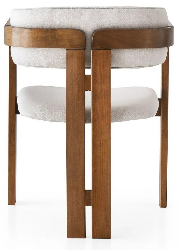 Scaun de sufragerie CO Cream and Walnut