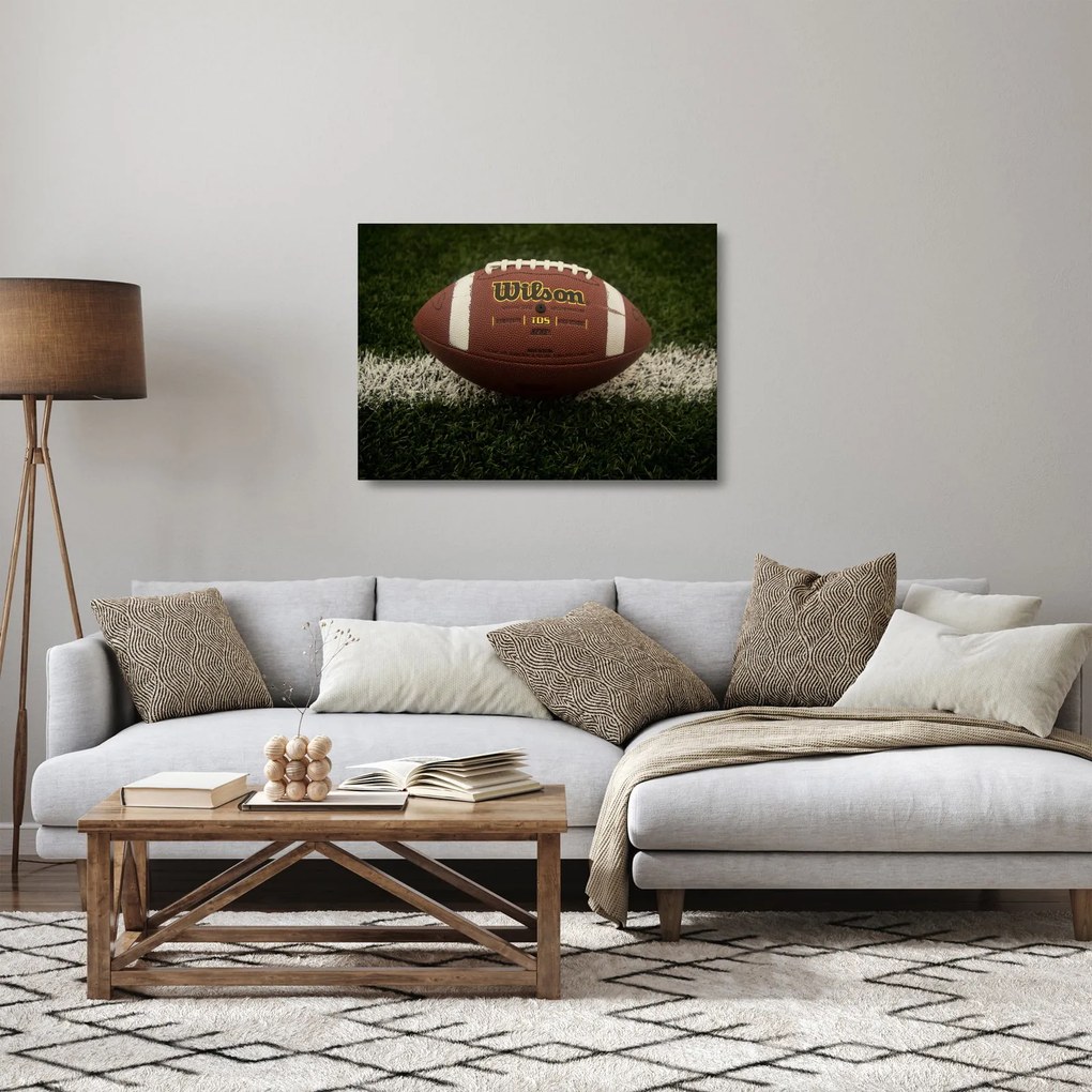 Tablou pe sticlă - Fotbal (70x50 cm)