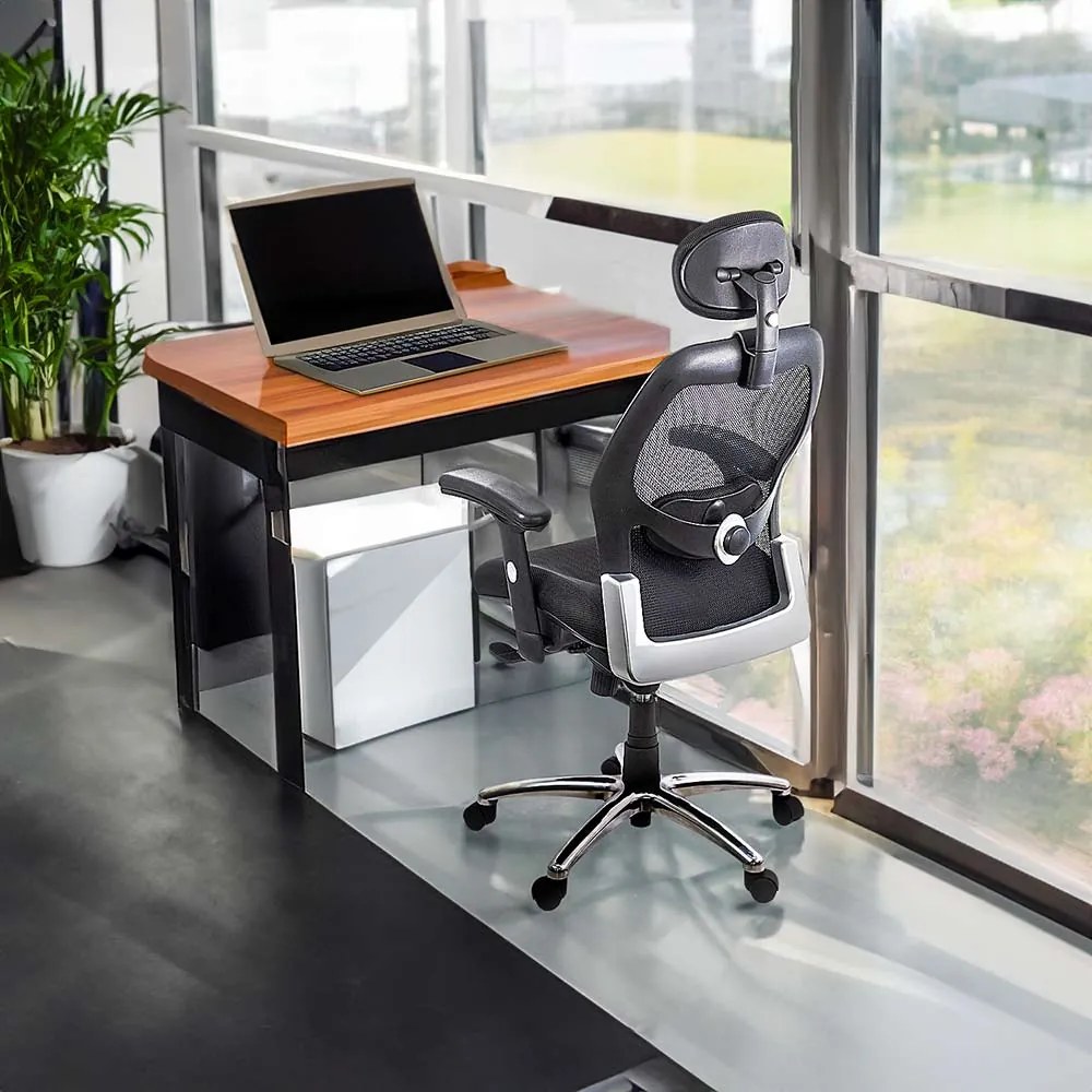 Scaun ergonomic SYYT 9513 negru, suport 150 kg și cotiere reglabile