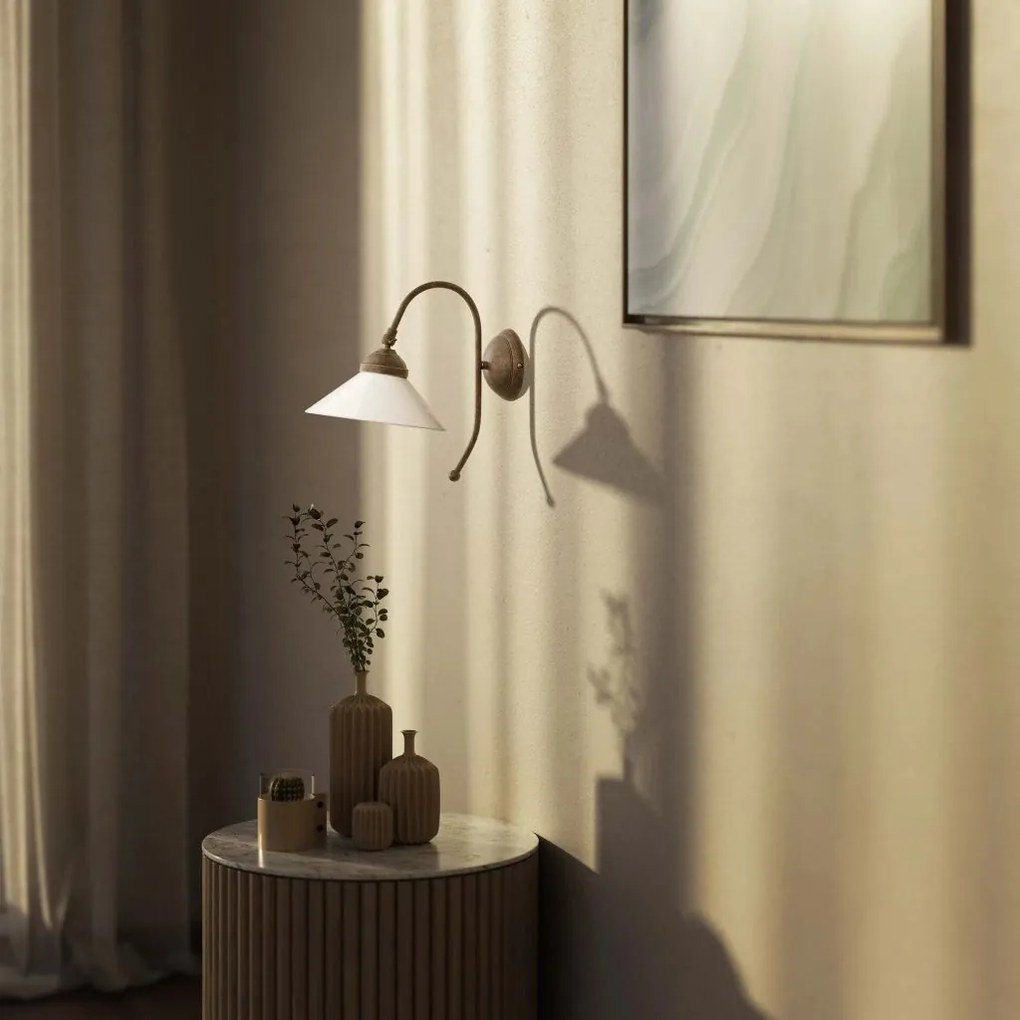 Aplica de perete stil clasic italian din alama Fiordo