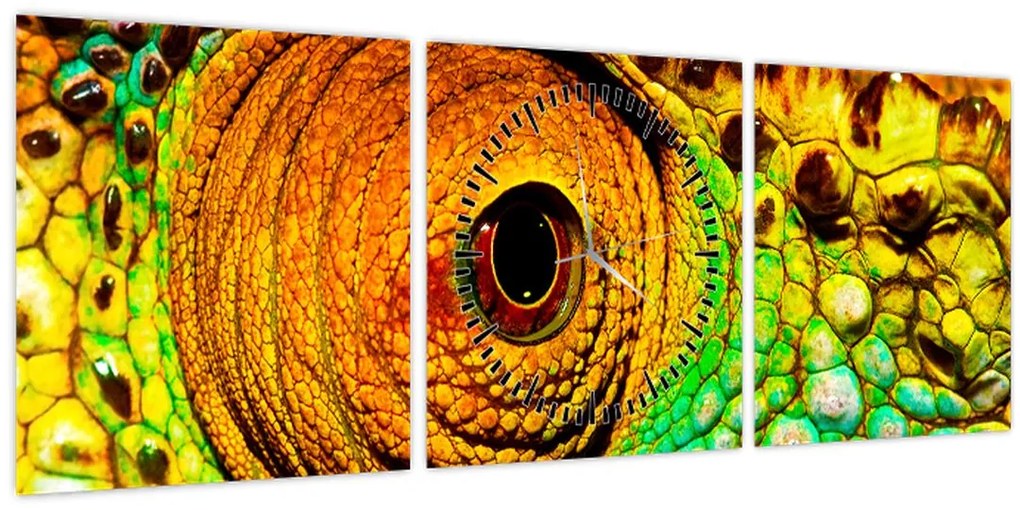 Tablou - Cameleon (cu ceas) (90x30 cm)