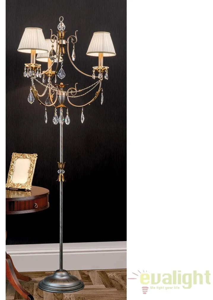 Lampadar LUX super elegant cu 3 brate Miramare STL 12-1149/3 silver-goldOR