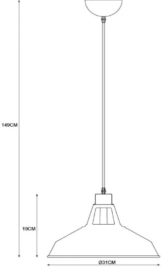 Lucide 43401/31/30 - Lampa suspendata BRASSY-BIS 1xE27/60W/230V negru