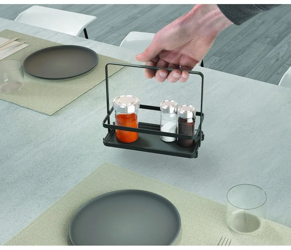 Organizator pentru mirodenii din oțel inoxidabil Tokyo Lava – Metaltex