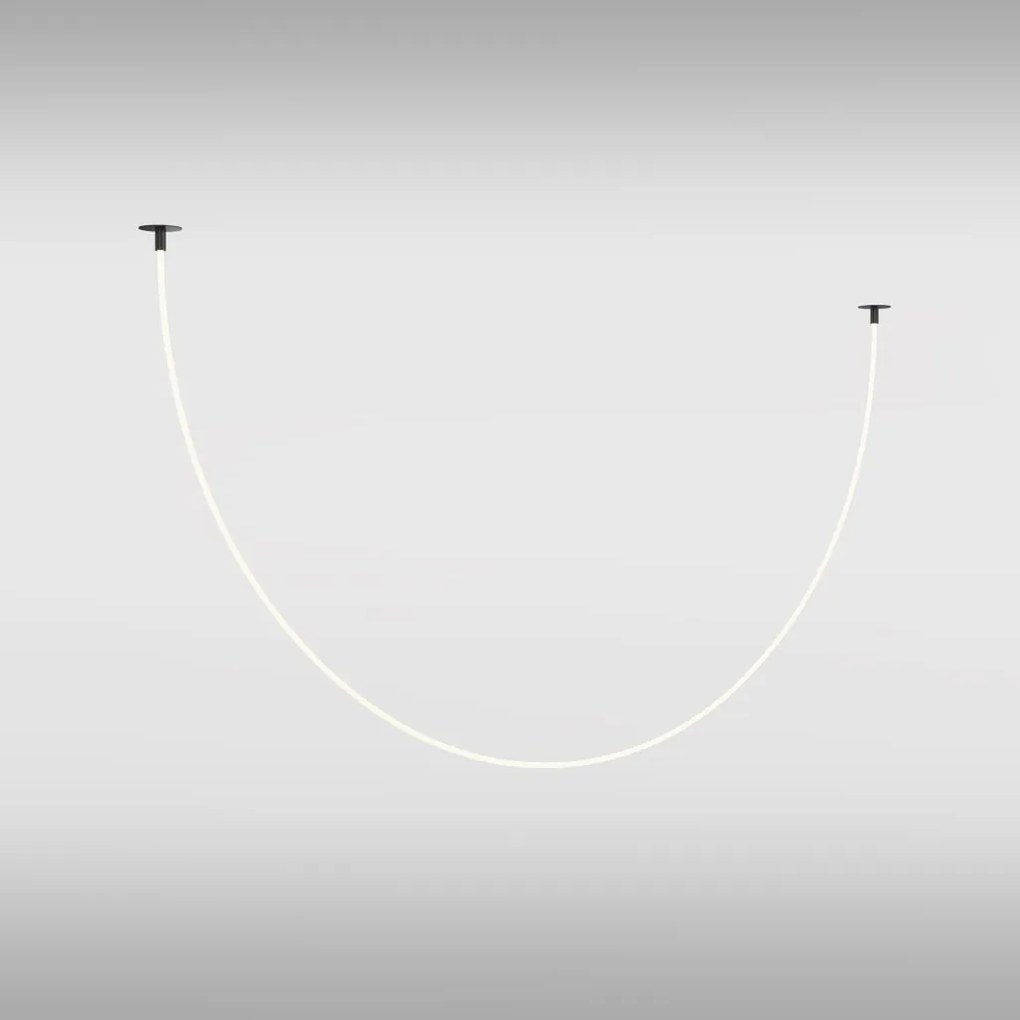 Lustra LED incastrabila tavan fals design modern Tau negru