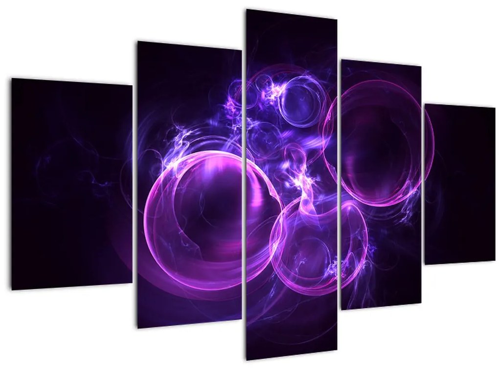 Tablou abstract cu bulbuci (150x105 cm)