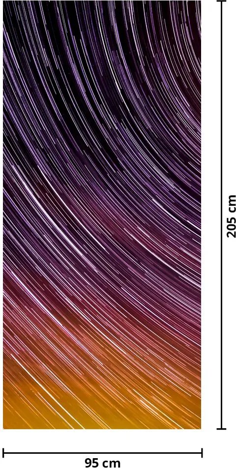 Fototapet pentru ușă - Stele încețoșate pe cer (95x205cm)