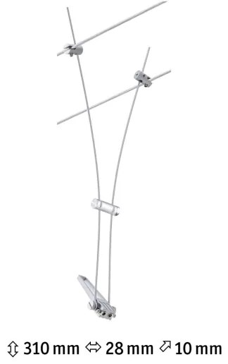 Paulmann 94487 - Spot COMET 1xGU5,3/50W 230V crom mat satinat