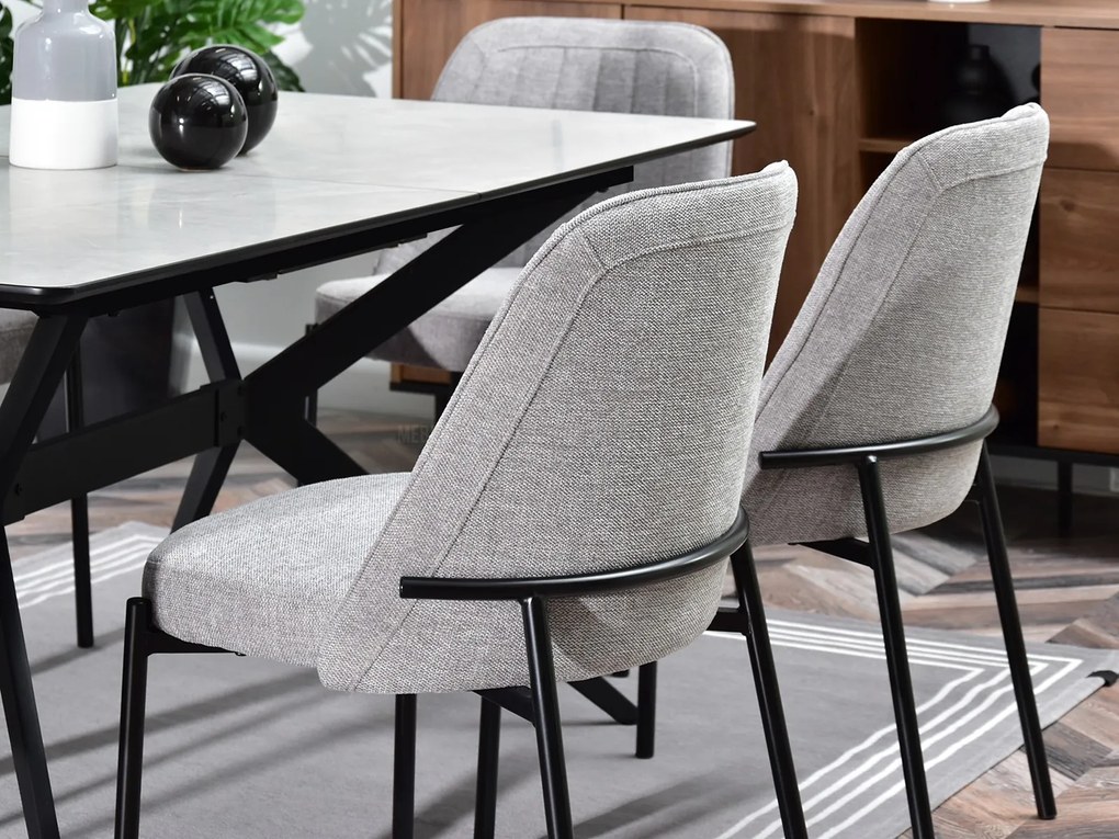 Scaun Ella (gri + negru). Promo -13%. 1111044