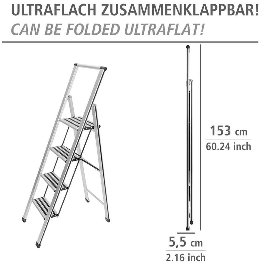 Scără pliantă Wenko Ladder, înălțime 158 cm