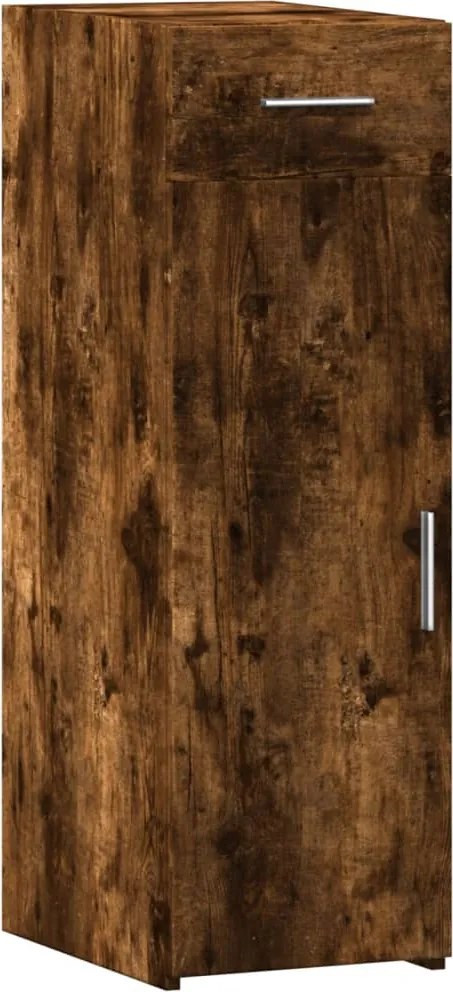 vidaXL Dulap, stejar fumuriu, 30x42,5x93 cm, lemn prelucrat