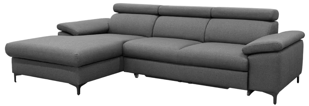 Coltar extensibil SANIL gri stânga 275x170x79/92 cm