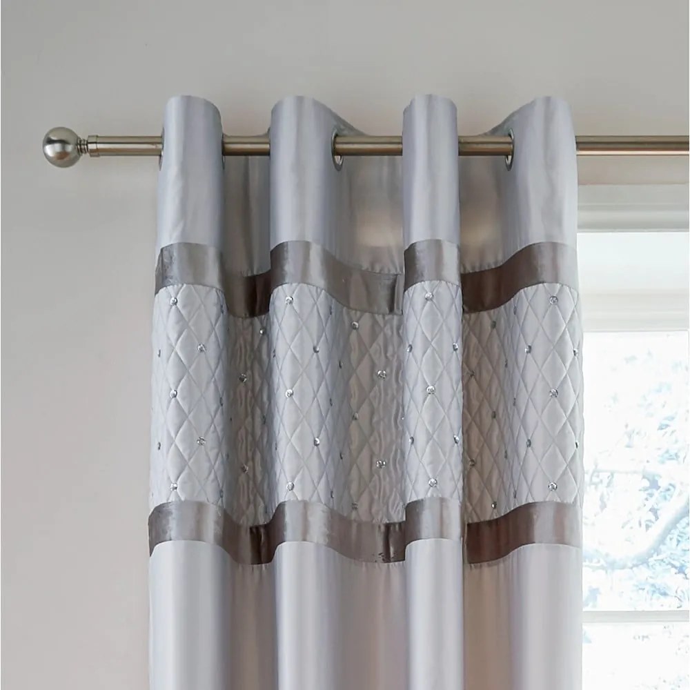 Draperii gri 2 buc. 168x229 cm Sequin Cluster – Catherine Lansfield