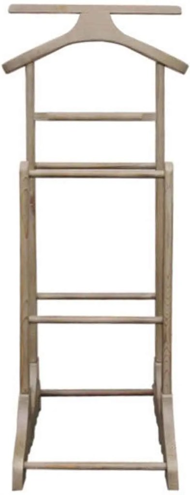 Valet dublu din lemn gri antichizat 68x50x120 cm