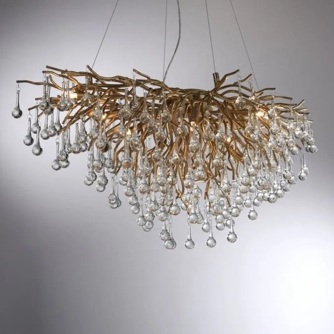 Lustra suspendata design magnific ICICLE alama antic, 50x100cm