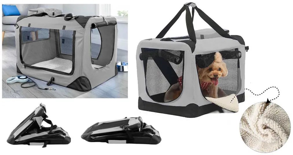 Geanta pliabila pentru transport animale de companie-marimea M