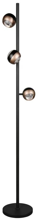 Lampadar negru-bronz LED (înălțime 150 cm) Orbit – Trio Select