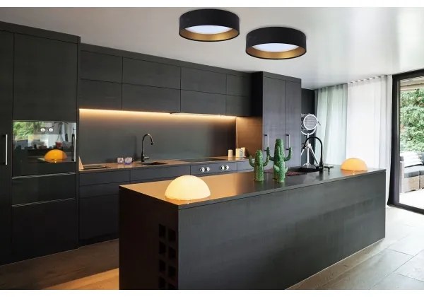 Plafonieră LED GALAXY LED/24W/230V negru/auriu