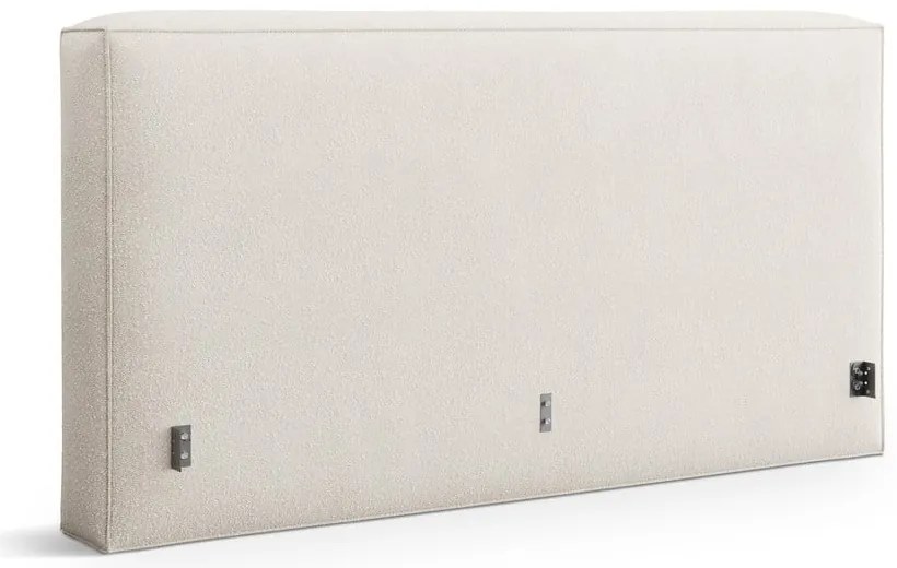 Tăblie de pat crem tapițată 189x100 cm Olivia – Micadoni