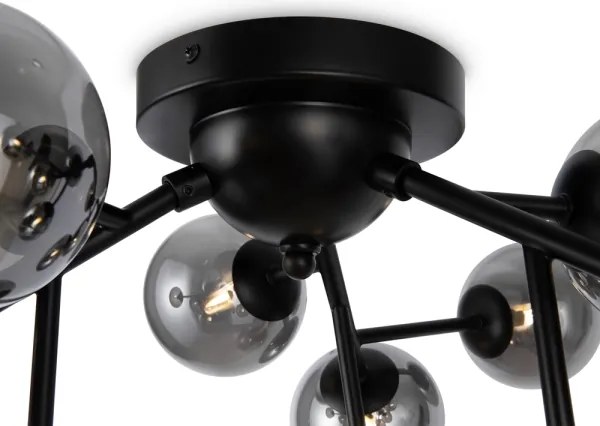 Maytoni MOD545CL-12B - Plafonieră DALLAS 12xG9/28W/230V negru/fumuriu