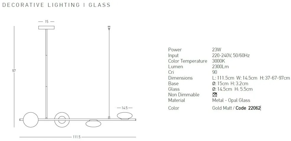 Lustra LED stil minimalist decorativ Rona aurie