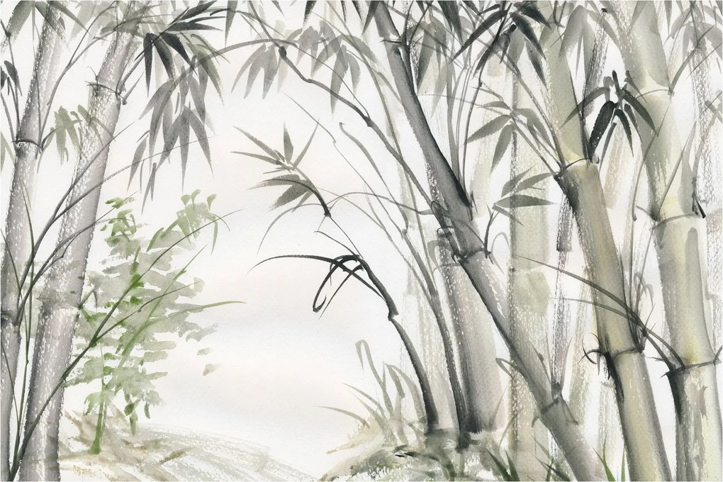 Tablou - Bambuși,desen (90x60 cm)