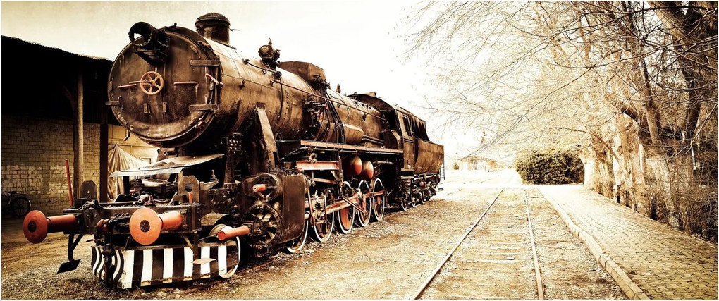 Tablou - Locomotiva istorică (120x50 cm)