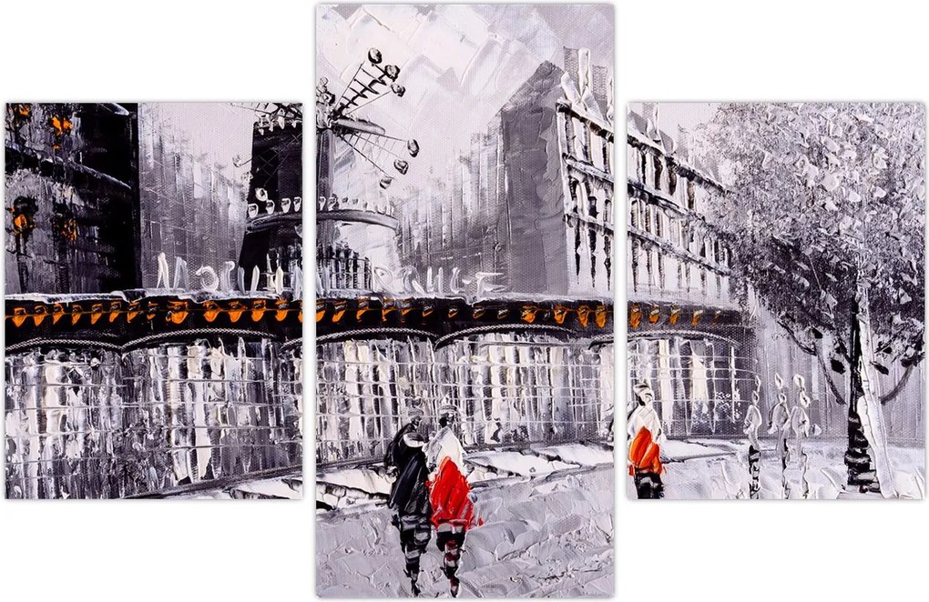 Tablou - Pictură în ulei a orașului II. (90x60 cm)